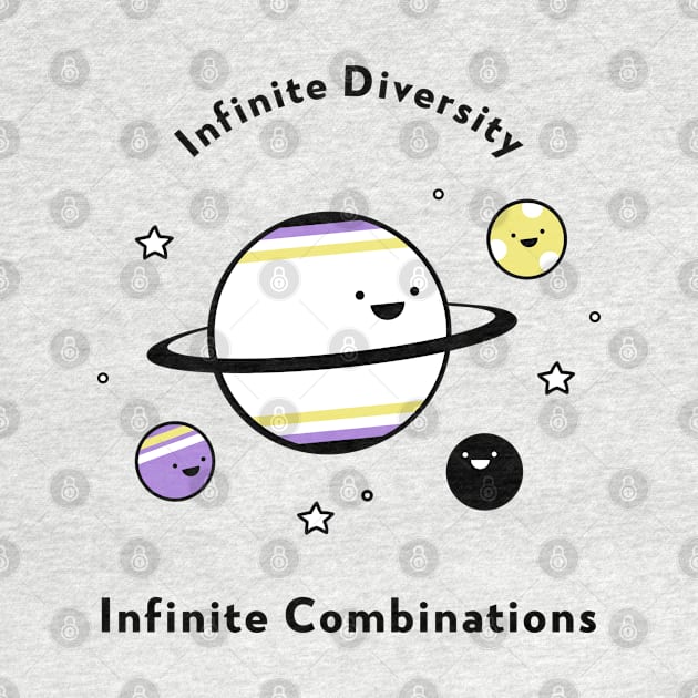 Infinite Diversity Infinite Combinations by Space Cadet Tees